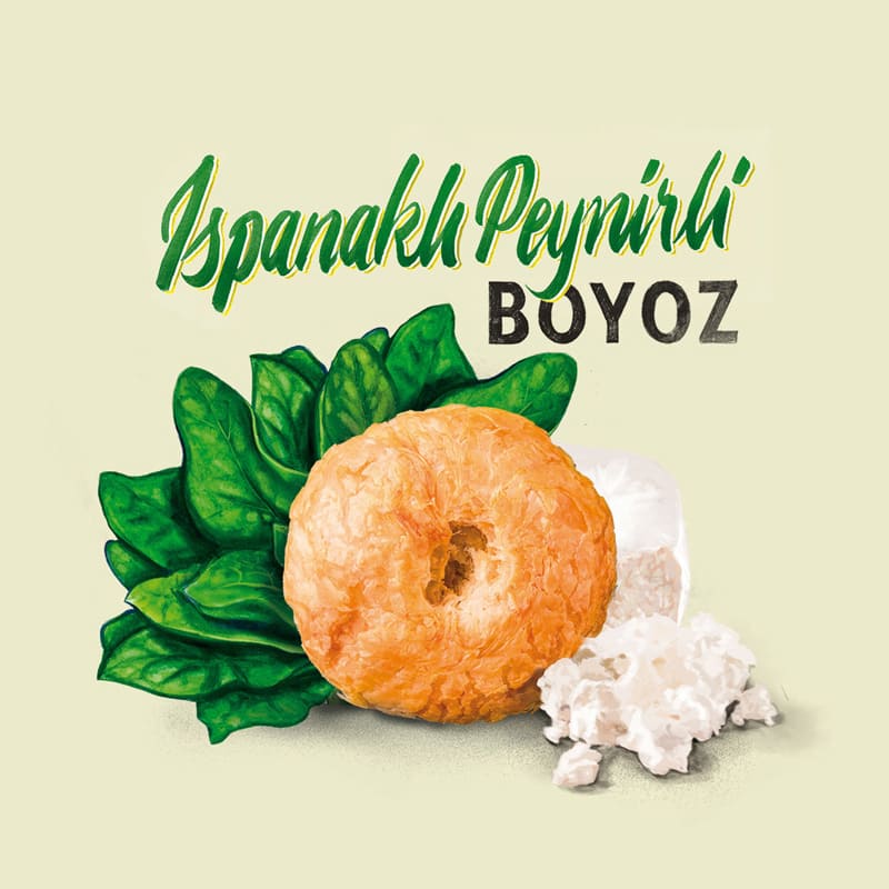 Ispanaklı Peynirli Boyoz